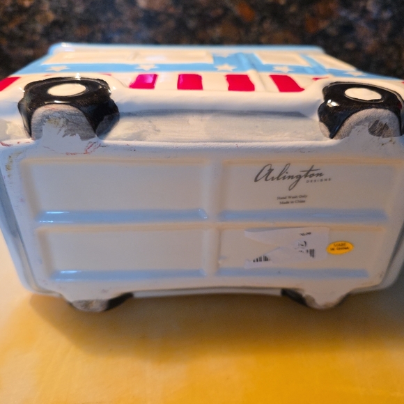 Patriotic Ice Cream Truck Cookie Jar - Picture 5 of 7